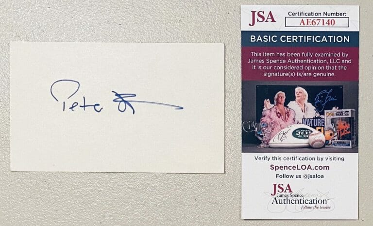 PETER FONDA SIGNED AUTOGRAPHED 3×5 CARD JSA CERTIFIED EASY RIDER
 COLLECTIBLE MEMORABILIA
