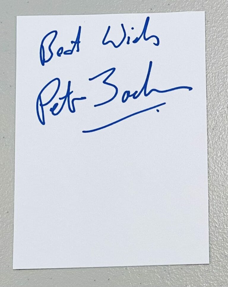 PETER JACKSON SIGNED AUTOGRAPHED 3.5 X 4.75 CARD BAS BECKETT LORD OF THE RINGS
 COLLECTIBLE MEMORABILIA