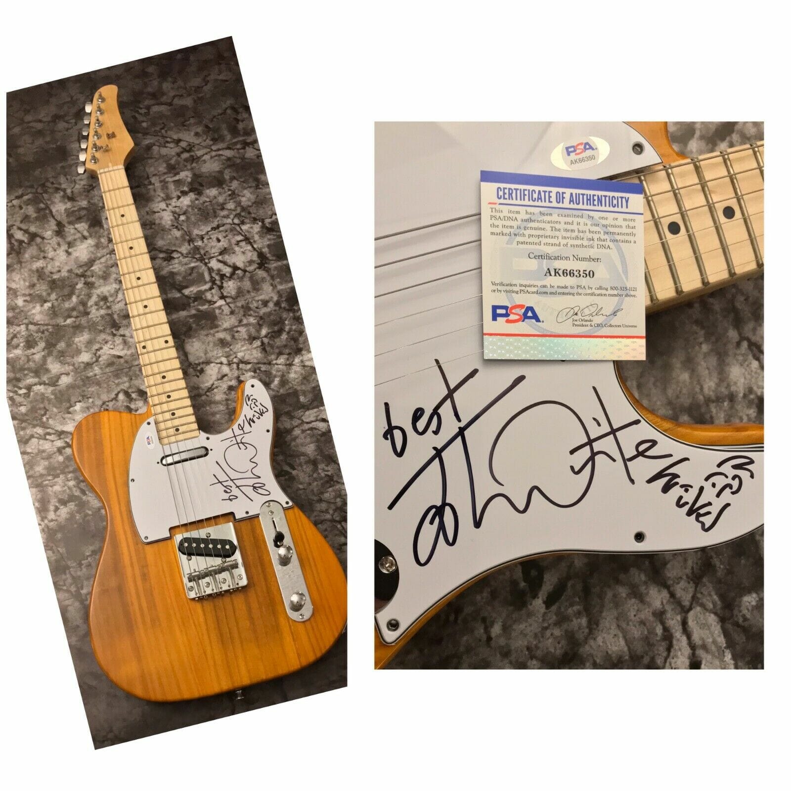 PSA Bad English & Missing You * JOHN WAITE * Signed Electric Tele Guitar COA