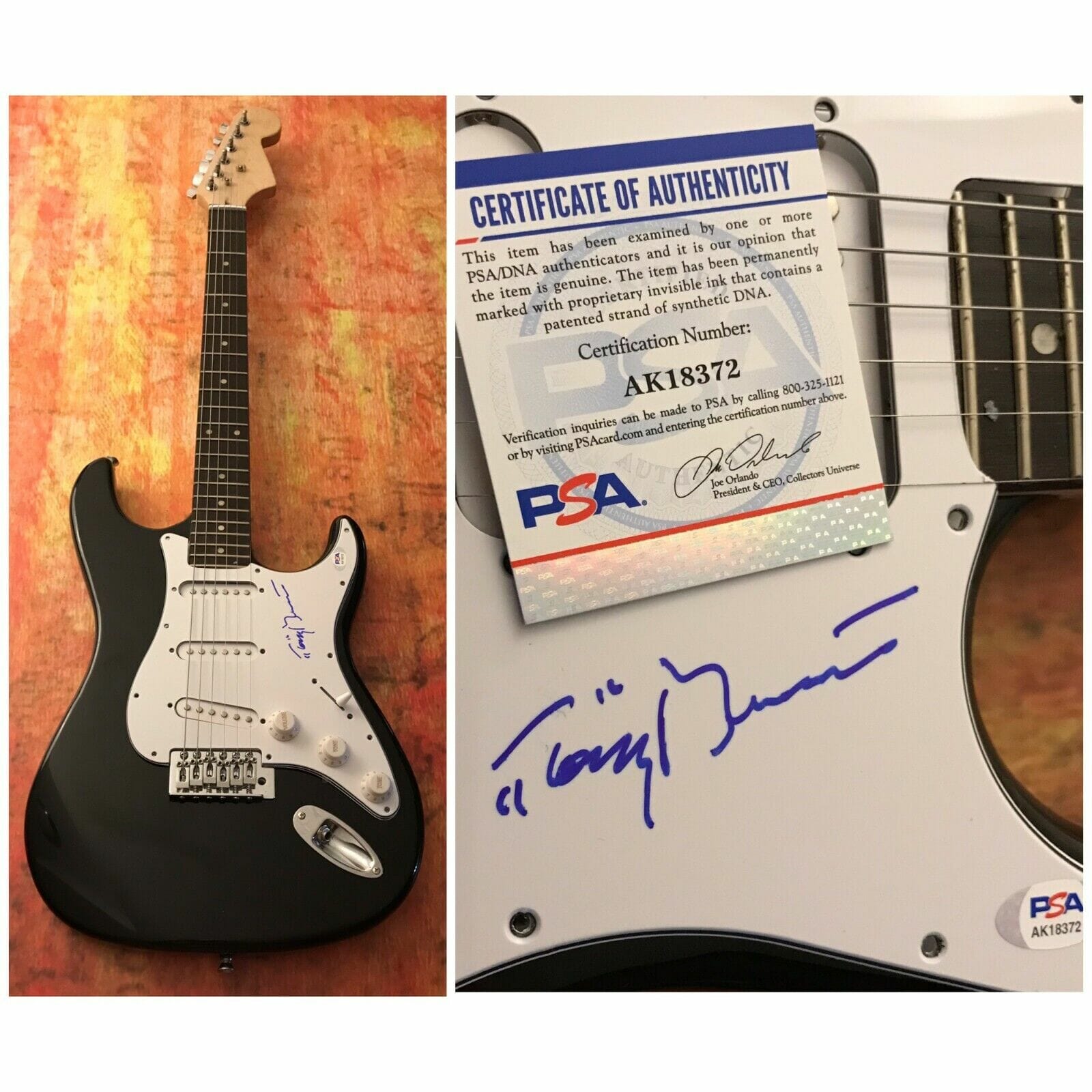 PSA I Left My Heart in SF * TONY BENNETT * Signed Electric Guitar PROOF COA
