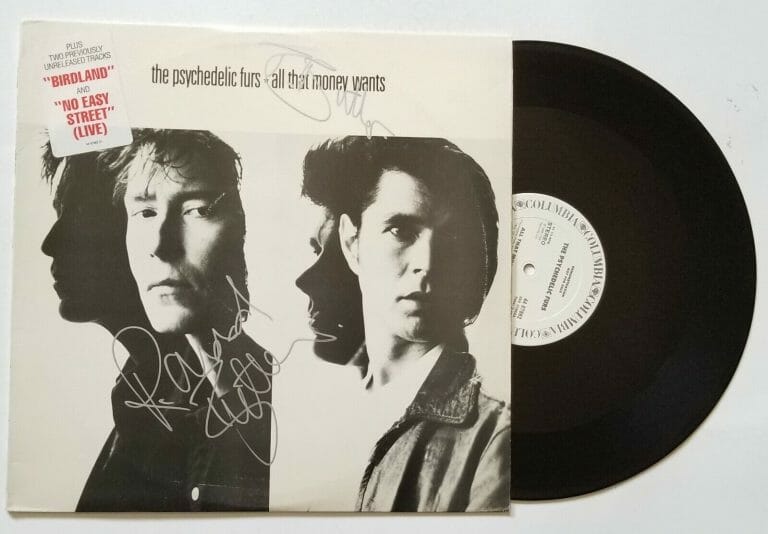 PSYCHEDELIC FURS SIGNED ALL THAT MONEY WANTS VINYL RECORD COA RICH & TIM BUTLER
 COLLECTIBLE MEMORABILIA