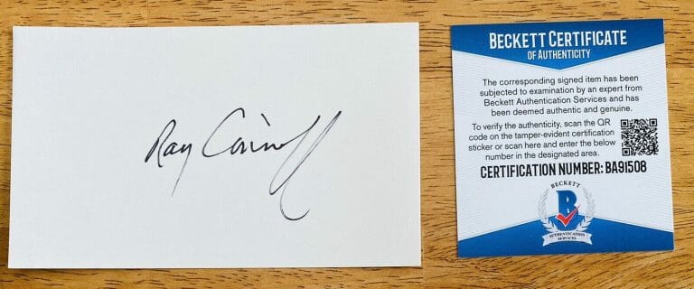 RAY CONNIFF SIGNED AUTOGRAPHED 3×5 CARD BECKETT BAS CERTIFIED BIG BANDLEADER
 COLLECTIBLE MEMORABILIA