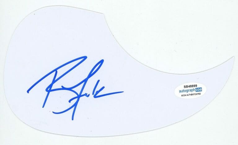 RAY FULCHER COUNTRY STAR SIGNED AUTOGRAPH ACOUSTIC GUITAR PICKGUARD ACOA COMBS COLLECTIBLE MEMORABILIA
