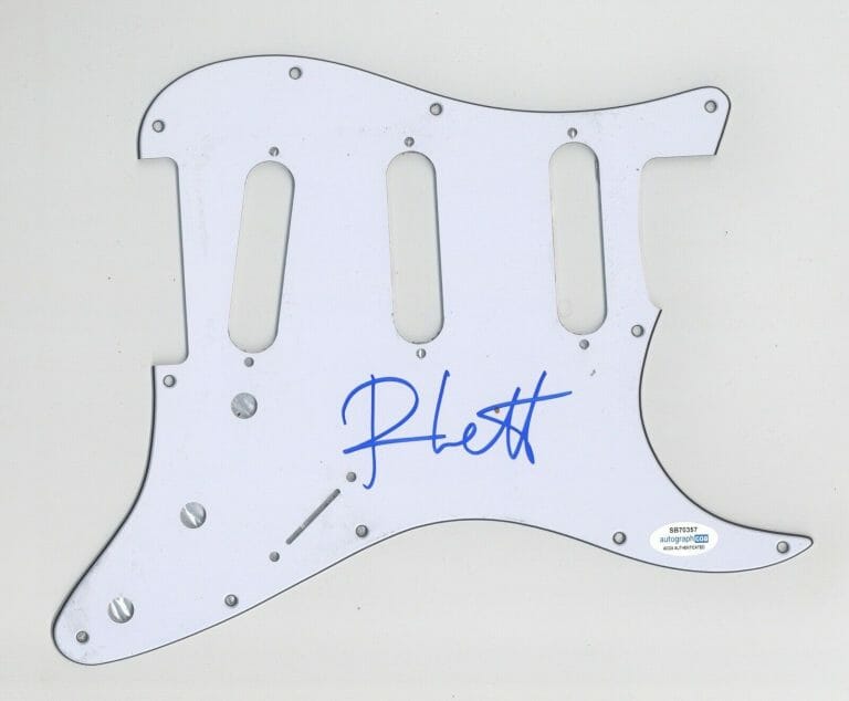 RHETT MILLER OLD 97S SIGNED AUTOGRAPH STRAT ELECTRIC GUITAR PICKGUARD ACOA COLLECTIBLE MEMORABILIA