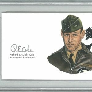 RICHARD COLE SIGNED CUT SIGNATURE PSA DNA 84173962 (D) WWII DOOLITTLE RAIDERS