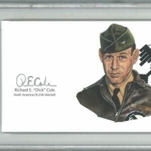 RICHARD COLE SIGNED CUT SIGNATURE PSA DNA 84173964 (D) WWII DOOLITTLE RAIDERS