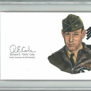 RICHARD COLE SIGNED CUT SIGNATURE PSA DNA 84173966 (D) WWII DOOLITTLE RAIDERS