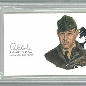 RICHARD COLE SIGNED CUT SIGNATURE PSA DNA 84173967 (D) WWII DOOLITTLE RAIDERS