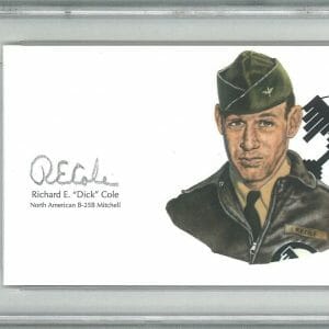 RICHARD COLE SIGNED CUT SIGNATURE PSA DNA 84173968 (D) WWII DOOLITTLE RAIDERS