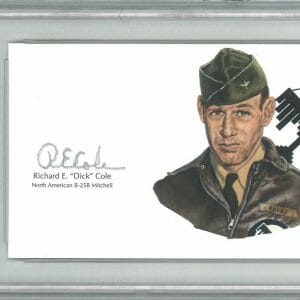 RICHARD COLE SIGNED CUT SIGNATURE PSA DNA 84173969 (D) WWII DOOLITTLE RAIDERS