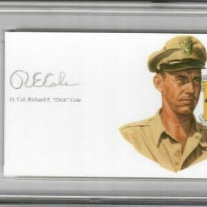RICHARD COLE SIGNED CUT SIGNATURE PSA DNA 84205741 (D) WWII DOOLITTLE RAIDERS