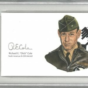 RICHARD COLE SIGNED CUT SIGNATURE PSA DNA 84414264 (D) WWII DOOLITTLE RAIDERS
