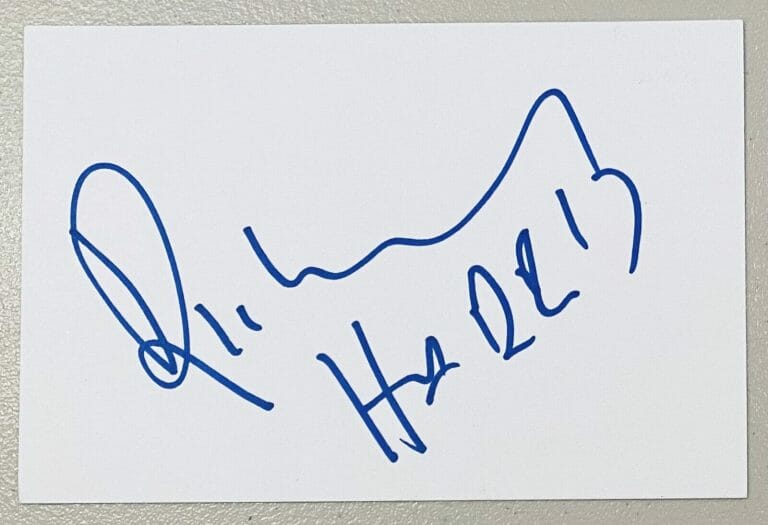 RICHARD HARRIS SIGNED AUTOGRAPHED 4×6 CARD BAS BECKETT CERT HARRY POTTER
 COLLECTIBLE MEMORABILIA