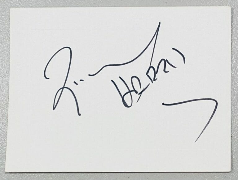 RICHARD HARRIS SIGNED AUTOGRAPHED 4.5 X 6 CARD BAS BECKETT CERT HARRY POTTER
 COLLECTIBLE MEMORABILIA