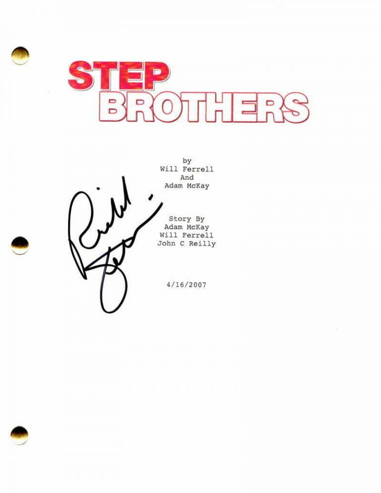 RICHARD JENKINS SIGNED AUTOGRAPH STEP BROTHERS FULL MOVIE SCRIPT – WILL FERRELL COLLECTIBLE MEMORABILIA