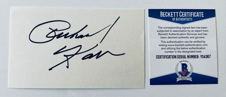 RICHARD KARN SIGNED AUTOGRAPHED 3×5 CARD BAS BECKETT CERTIFIED HOME IMPROVEMENT
 COLLECTIBLE MEMORABILIA