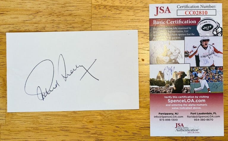 RICHARD LEAKEY SIGNED AUTOGRAPHED 3×5 CARD JSA CERTIFIED CONSERVATIONIST
 COLLECTIBLE MEMORABILIA