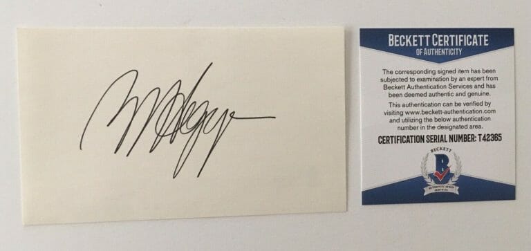 ROBERT HEGYES SIGNED AUTOGRAPHED 3×5 CARD BAS BECKETT CERT WELCOME BACK KOTTER
 COLLECTIBLE MEMORABILIA