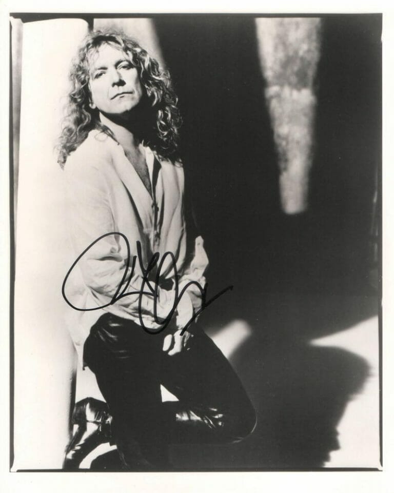 ROBERT PLANT SIGNED AUTOGRAPH 8X10 PHOTO – LED ZEPPELIN LEGENDARY FRONTMAN JSA COLLECTIBLE MEMORABILIA