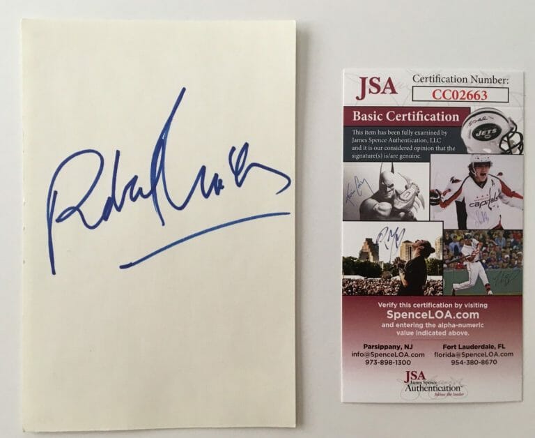 ROBERT URICH SIGNED AUTOGRAPHED 4×6 CARD JSA CERTIFIED
 COLLECTIBLE MEMORABILIA