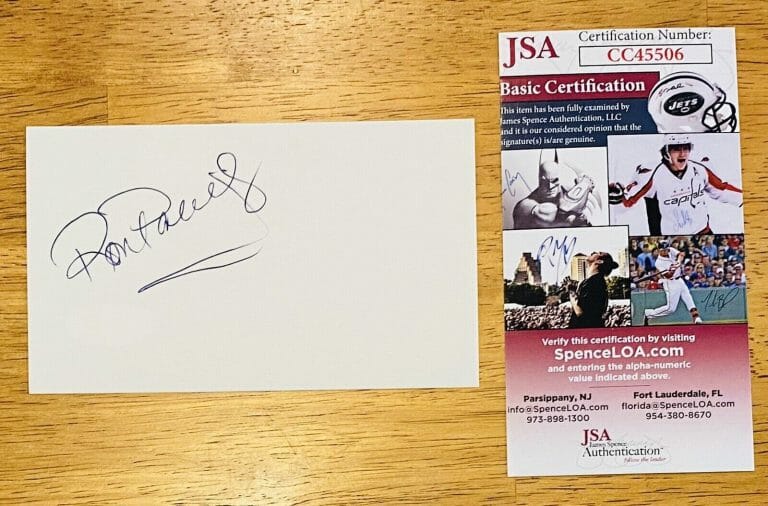 RON PALILLO SIGNED AUTOGRAPHED 3×5 CARD JSA CERTIFIED WELCOME BACK KOTTER
 COLLECTIBLE MEMORABILIA
