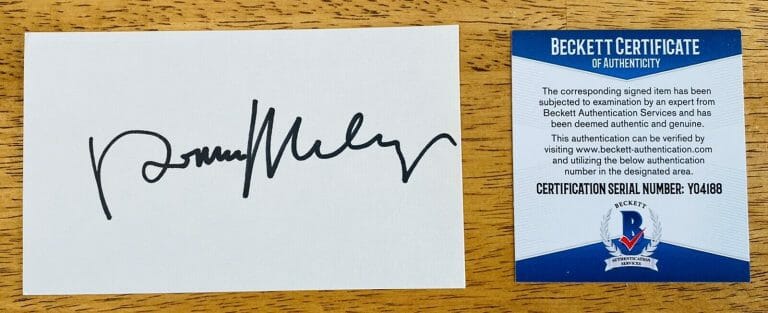 RONNIE MILSAP SIGNED AUTOGRAPHED 3×5 CARD BAS BECKETT CERTIFIED COUNTRY MUSIC
 COLLECTIBLE MEMORABILIA