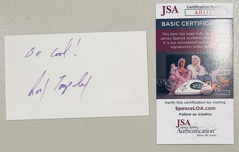 ROY TARPLEY SIGNED AUTOGRAPHED 3×5 CARD JSA CERTED DALLAS MAVERICKS
 COLLECTIBLE MEMORABILIA