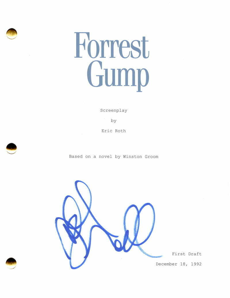 SALLY FIELD SIGNED AUTOGRAPH FORREST GUMP FULL MOVIE SCRIPT - STARRING ...