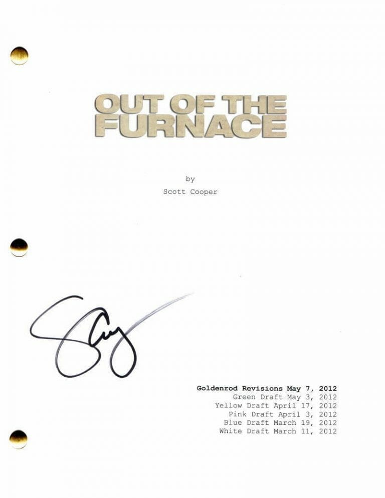 SCOTT COOPER SIGNED AUTOGRAPH OUT OF THE FURNACE MOVIE SCRIPT – CHRISTIAN BALE COLLECTIBLE MEMORABILIA