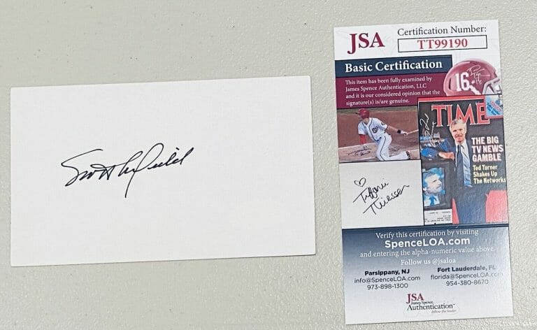 SCOTT CROSSFIELD SIGNED AUTOGRAPHED 3×5 CARD JSA NASA TEST PILOT X-15
 COLLECTIBLE MEMORABILIA