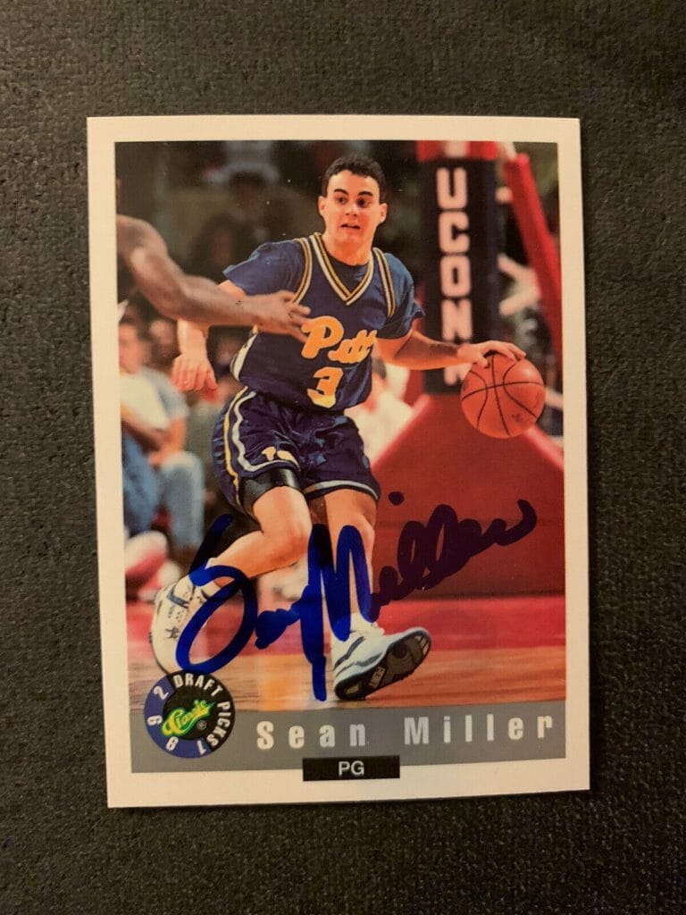 SEAN MILLER SIGNED BASKETBALL TRADING CARD XAVIER MUSKETEERS PITT PANTHERS RC
 COLLECTIBLE MEMORABILIA