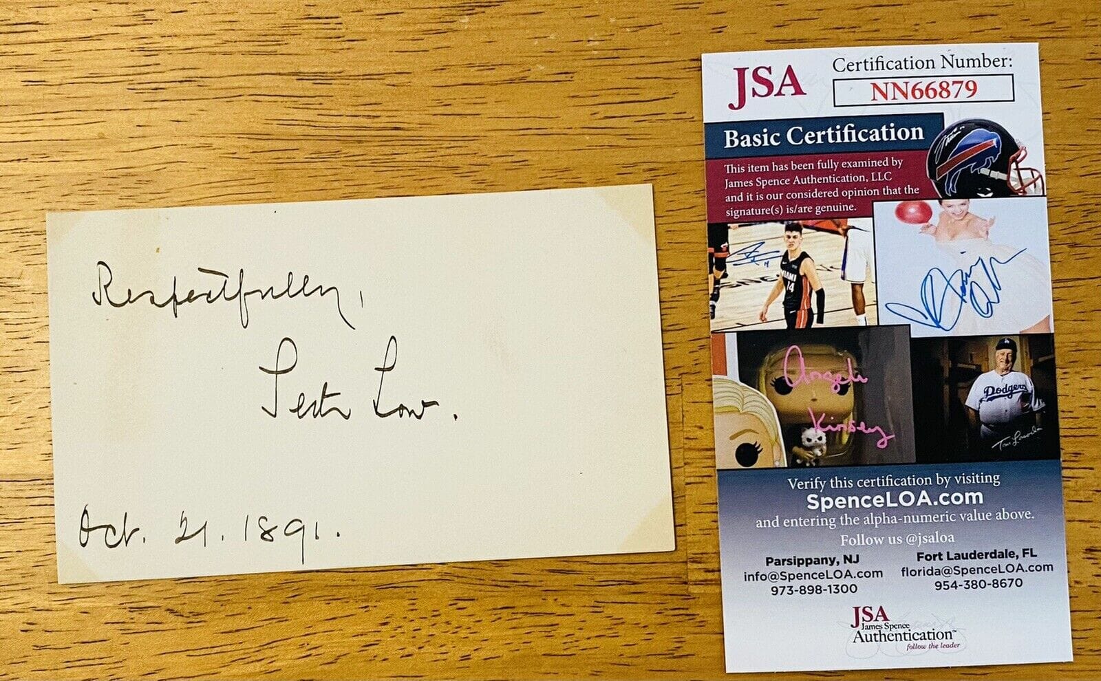 Seth Low Signed Autographed 3x5 Card JSA Certified New York City Mayor Columbia
Opens in a new window or tab
