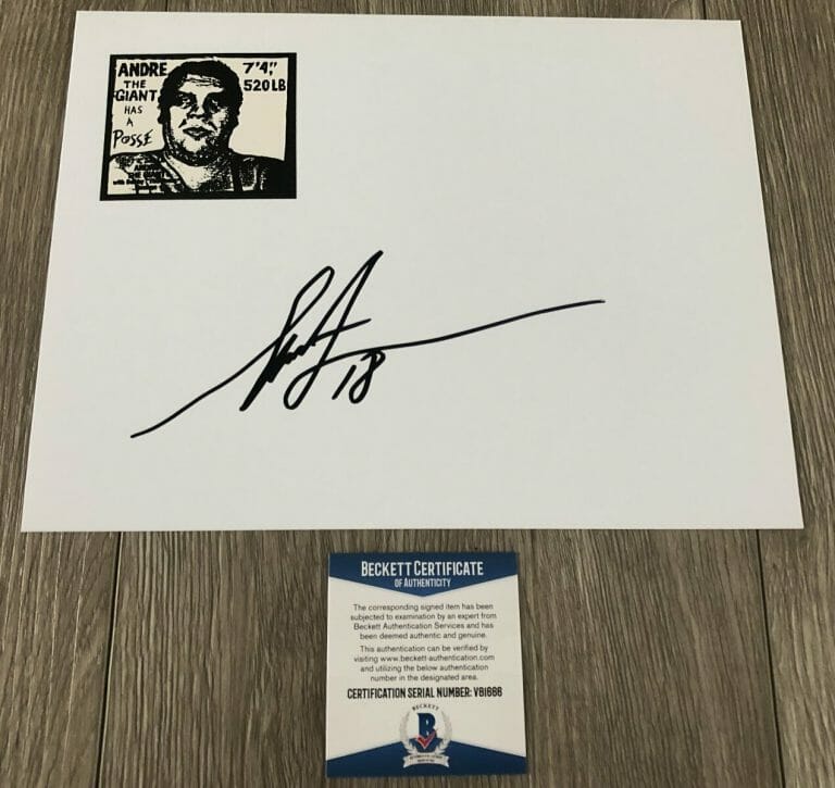 SHEPARD FAIREY SIGNED ORIGINAL ARTWORK STICKER W/EXACT PROOF & BECKETT BAS COA
 COLLECTIBLE MEMORABILIA