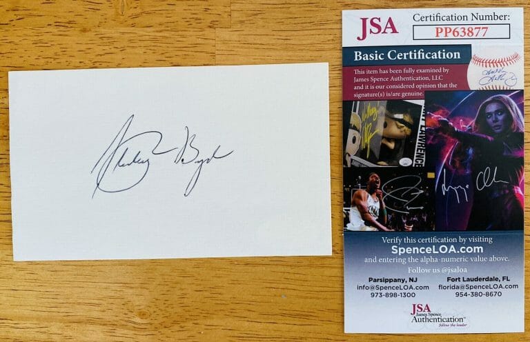 STANLEY E BOYD SIGNED AUTOGRAPHED 3×5 CARD JSA CERTIFIED USAF NASA TEST PILOT
 COLLECTIBLE MEMORABILIA