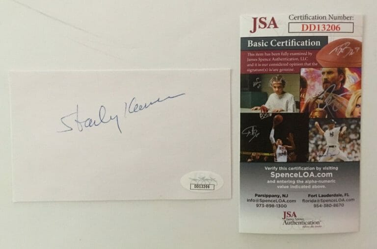 STANLEY KRAMER SIGNED AUTOGRAPHED 3×5 CARD JSA CERTIFIED DIRECTOR PRODUCER
 COLLECTIBLE MEMORABILIA