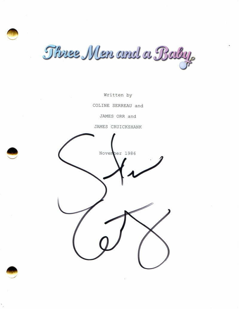 STEVE GUTTENBERG SIGNED AUTOGRAPH THREE MEN AND A BABY FULL MOVIE SCRIPT - RARE!