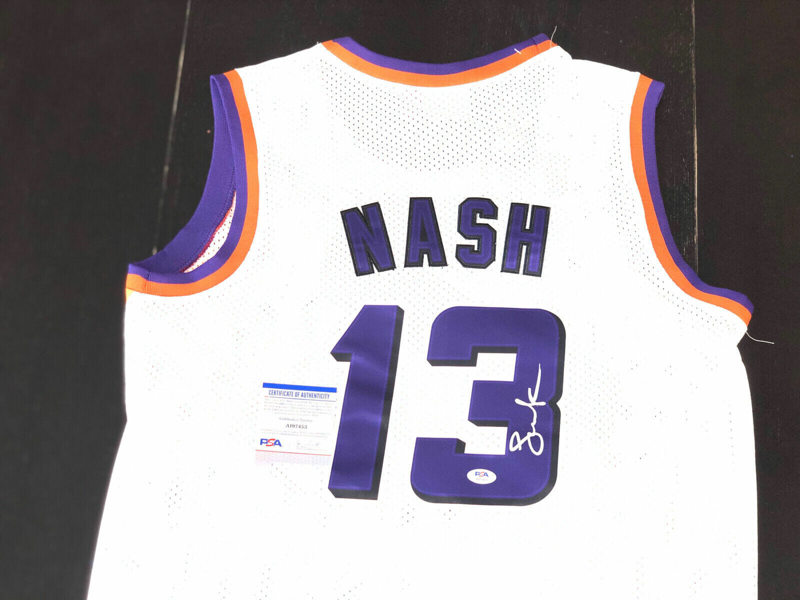 STEVE NASH Hand Signed Phoenix Suns Jersey NBA Basketball Nets HOF MVP PSA DNA
Opens in a new window or tab