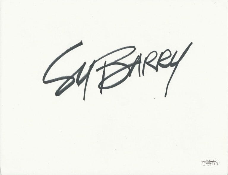 SY BARRY REAL HAND SIGNED 8.5×11″ AUTOGRAPHED PAPER JSA COA THE PHANTOM
 COLLECTIBLE MEMORABILIA