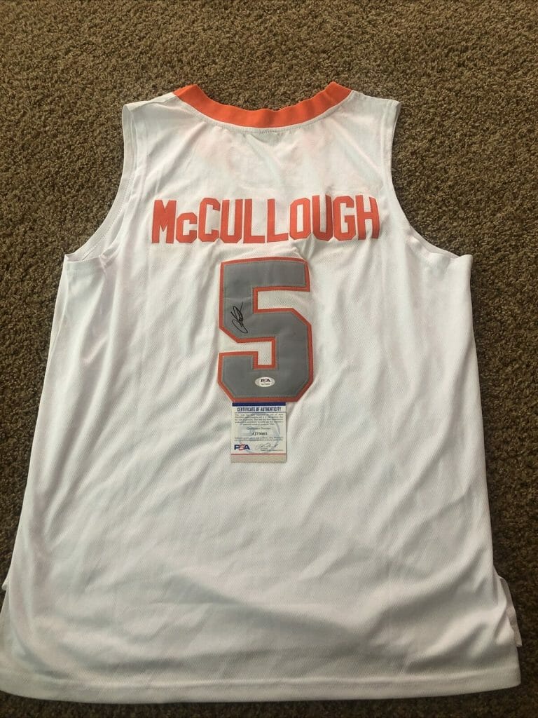 SYRACUSE ORANGE- CHRIS MCCULLOUGH SIGNED AUTOGRAPH JERSEY PSA DNA COA COLLECTIBLE MEMORABILIA