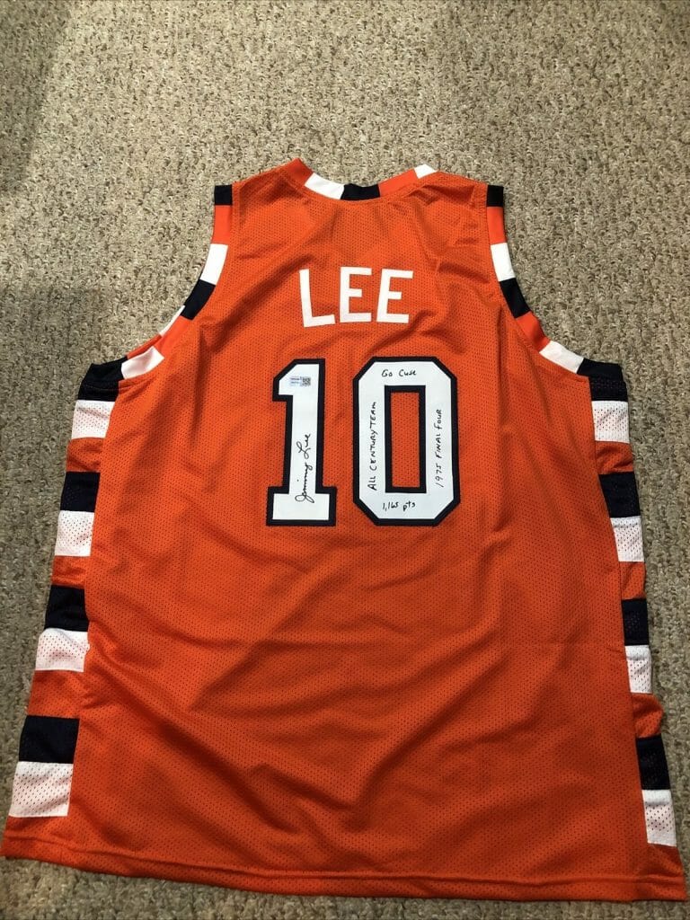 SYRACUSE ORANGE- JIMMY LEE SIGNED AUTOGRAPH JERSEY TRISTAR COA FINAL FOUR CUSE COLLECTIBLE MEMORABILIA