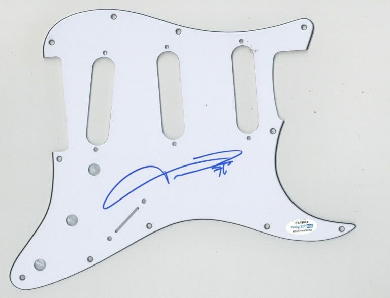 TAIME DOWNE FASTER PUSSYCAT SIGNED AUTOGRAPH STRAT PICKGUARD ACOA GUITAR COLLECTIBLE MEMORABILIA