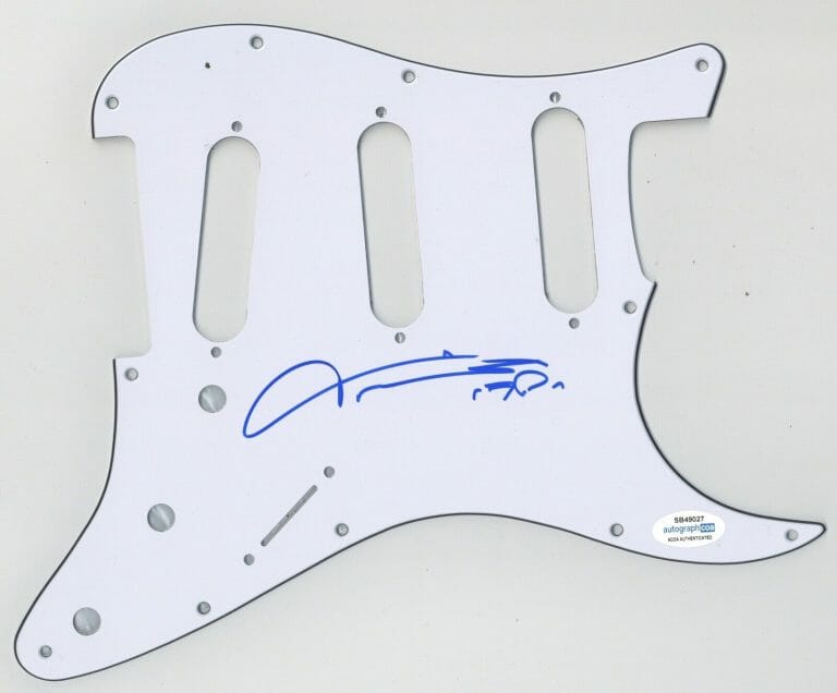 TAIME DOWNE FASTER PUSSYCAT SIGNED AUTOGRAPH STRAT PICKGUARD ACOA GUITAR COLLECTIBLE MEMORABILIA