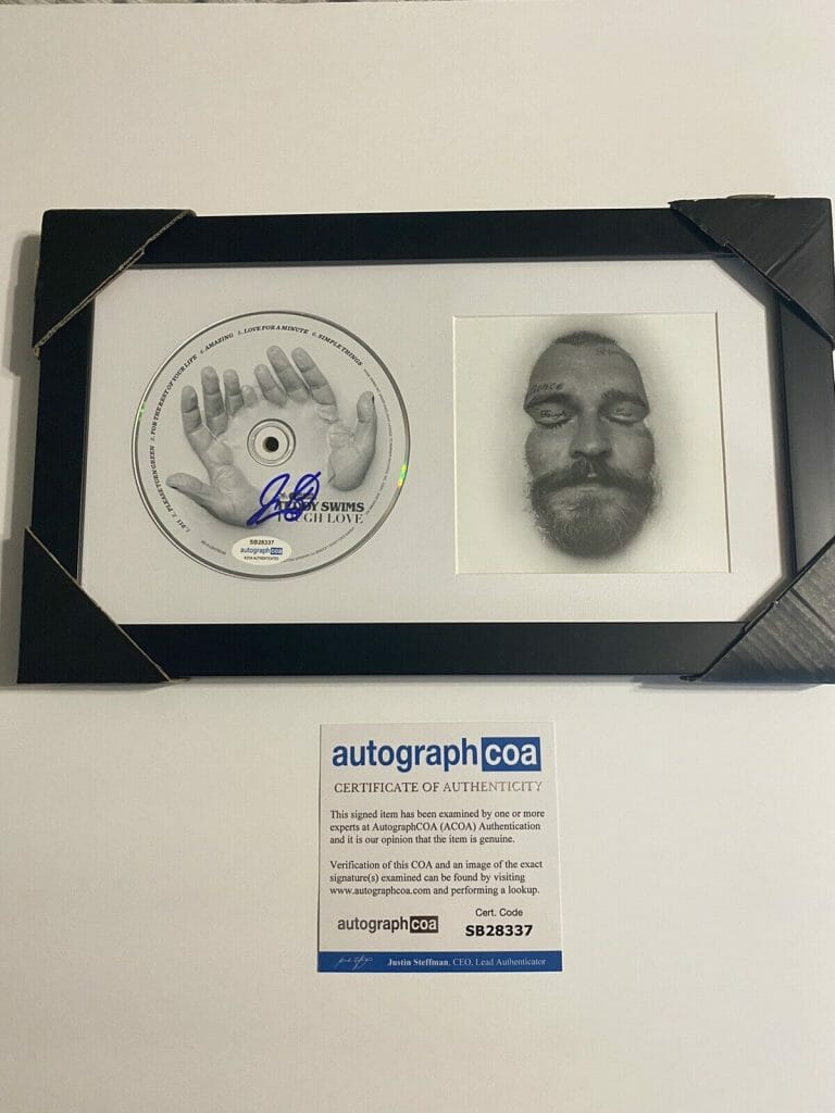 TEDDY SWIMS SIGNED AUTOGRAPHED CD “TOUGH LOVE”YOUNG STAR ACOA COA MUSIC
 COLLECTIBLE MEMORABILIA