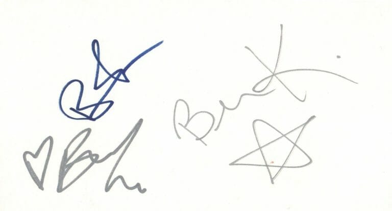 THE BENS REAL HAND SIGNED 4.5×8.5″ PAPER CARD COA BEN FOLDS BEN LEE BEN KWELLER
 COLLECTIBLE MEMORABILIA