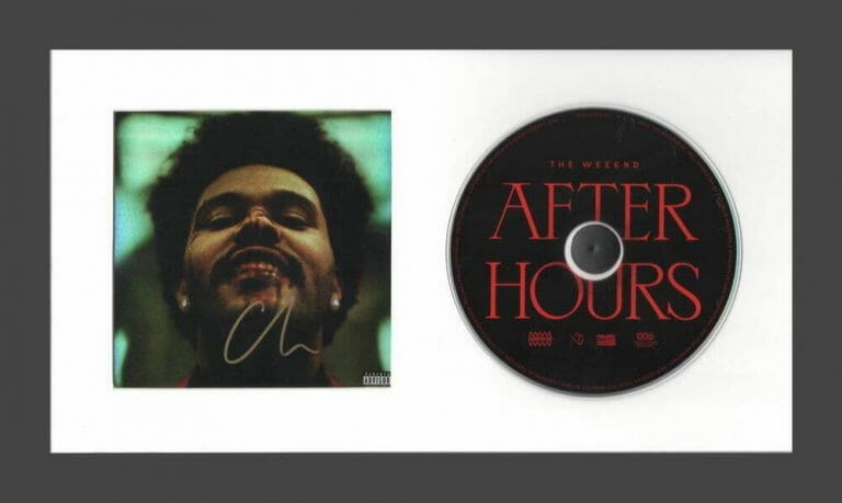 THE WEEKND SIGNED AUTOGRAPH AFTER HOURS FRAMED CD DISPLAY – READY TO HANG! COLLECTIBLE MEMORABILIA