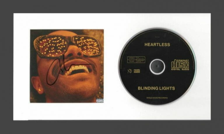 THE WEEKND SIGNED AUTOGRAPH HEARTLESS FRAMED CD DISPLAY – READY TO HANG! COLLECTIBLE MEMORABILIA