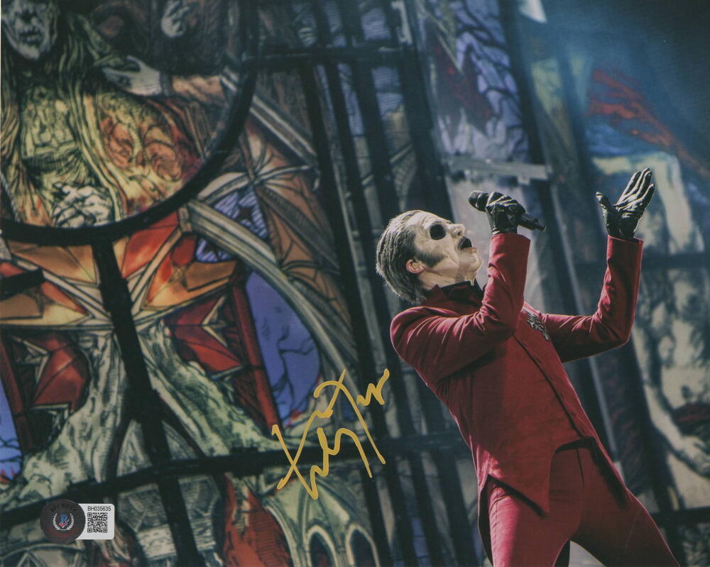 TOBIAS FORGE SIGNED AUTOGRAPH 8X10 PHOTO - PAPA EMERITUS OF GHOST W/ BECKETT COA