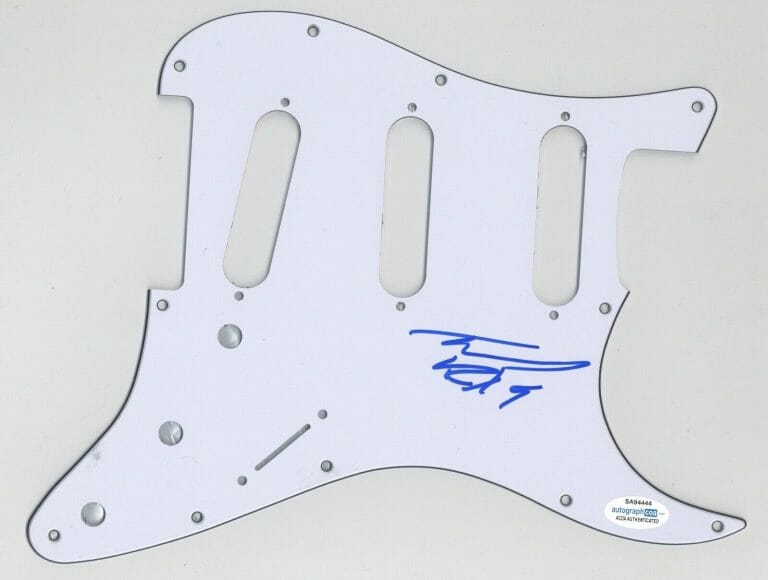 TOMMY VEXT BAD WOLVES SIGNED AUTOGRAPH STRAT PICKGUARD GUITAR ACOA COA COLLECTIBLE MEMORABILIA