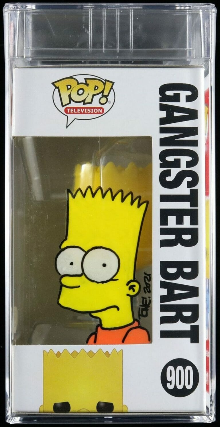 TONE RODRIGUEZ SIGNED FUNKO POP #900 PSA/DNA ENCAPSULATED THE SIMPSONS GANGSTER COLLECTIBLE MEMORABILIA