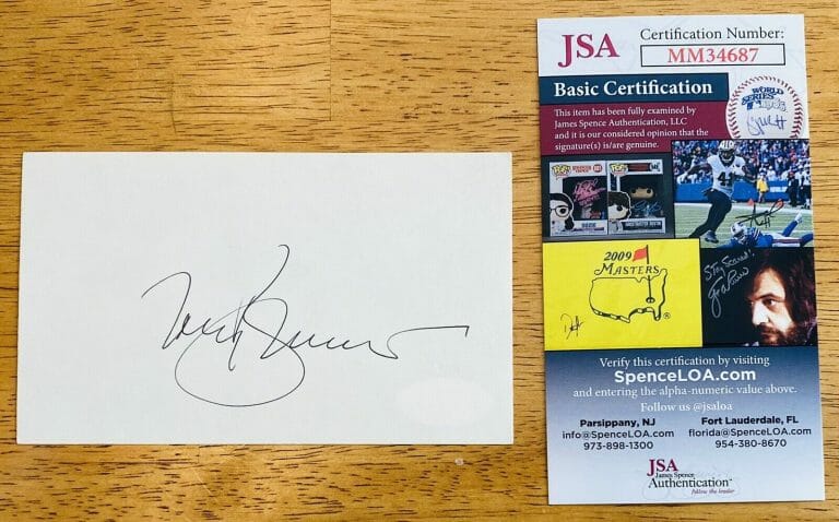 TONY BENNETT SIGNED AUTOGRAPHED 3×5 CARD JSA CERTIFIED
 COLLECTIBLE MEMORABILIA